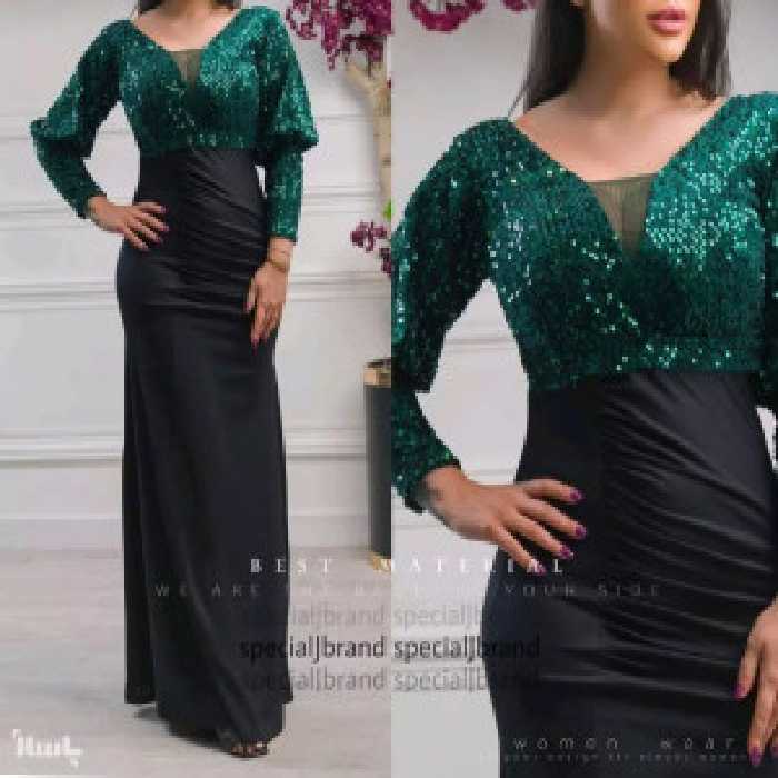 پیراهن مهمانی زنانه پولکی مدل دیانا