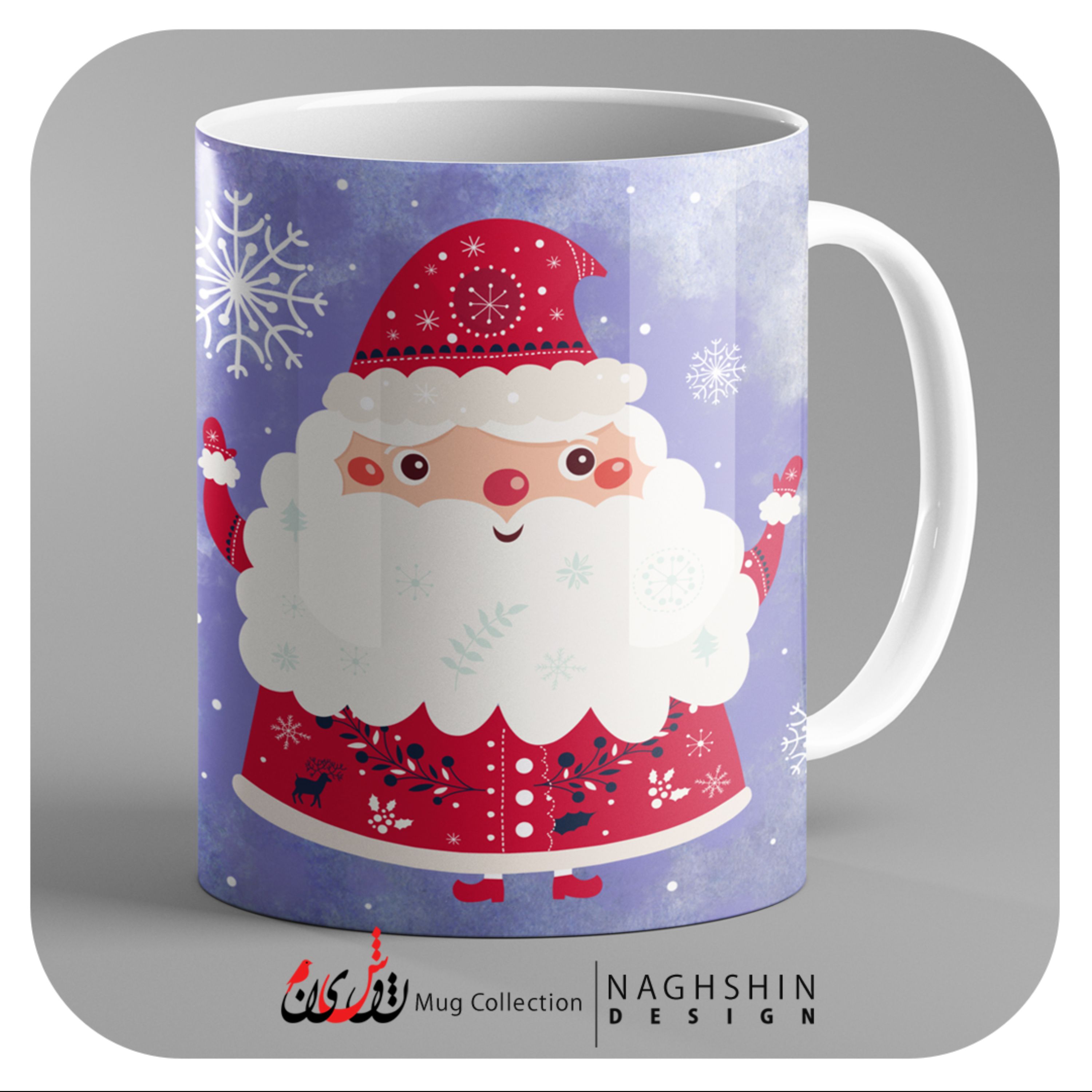 ماگ سرامیکی طرح کریسمس 22  Merry Christmas- چاپ سابلیمیشن - کیفیت و چاپ عالی