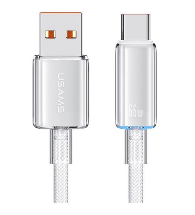 کابل شارژ یو اس بی به تایپ سی یوسامس مدل US-SJ658 طول 1.2 متر