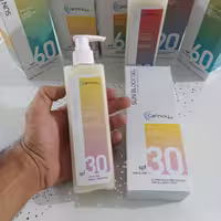 ضدآفتاب بیرنگ کارینو 250 میل پمپی  تولید امارات با کیفیت عالی 