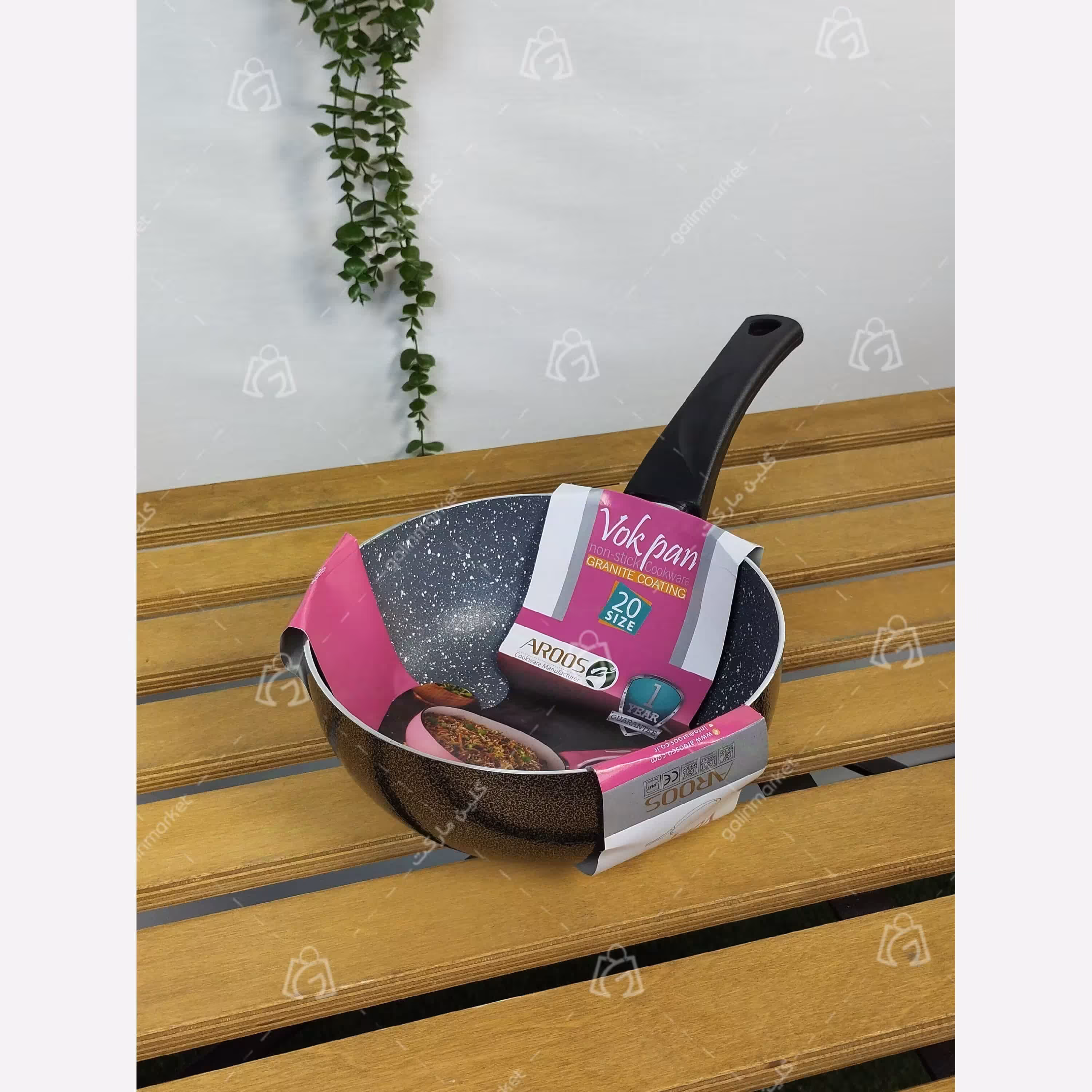 ماهیتابه تکدسته وک (WOK) برند عروس سایز 20