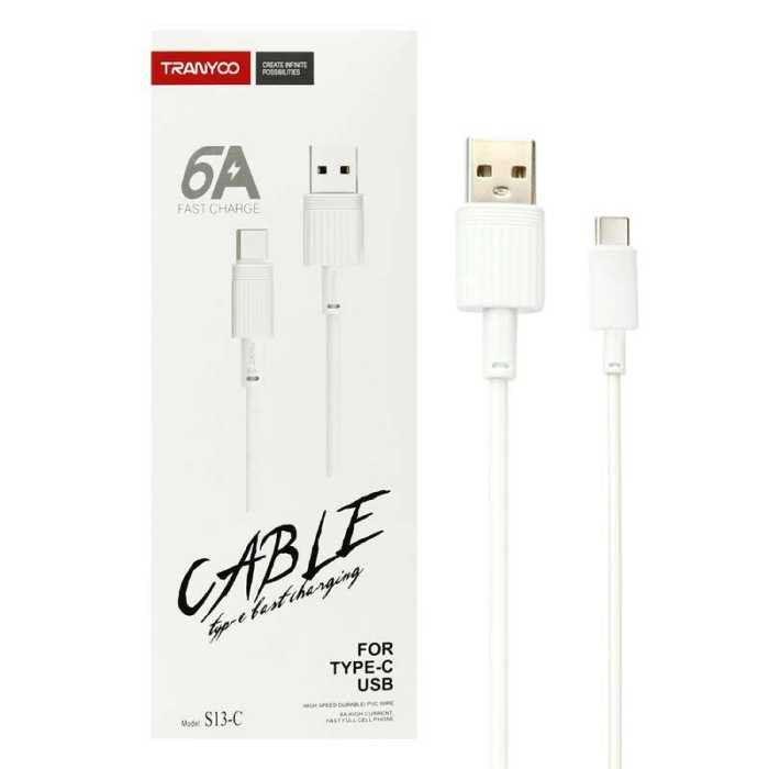کابل USB به Type-C ترانیو مدل S13-C طول 1متر 6آمپر