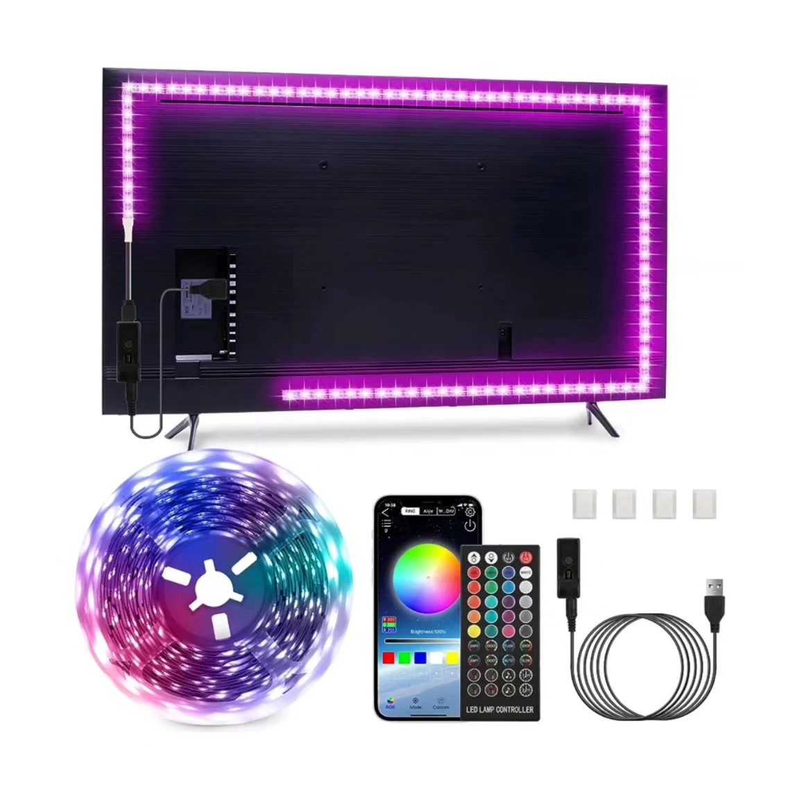 ریسه پشت تلویزیون