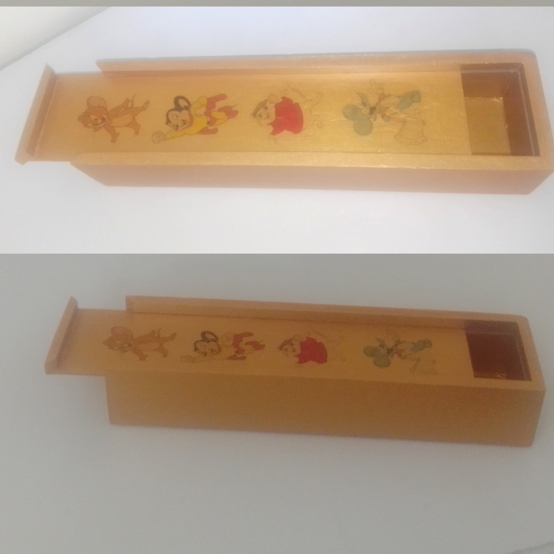 قلمدان یا جا قلمی چوبی و دکوپاژ 