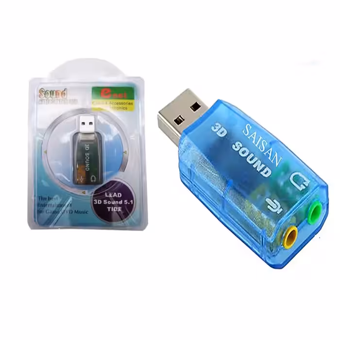 کارت صدا usb معمولی برای کامپیوتر