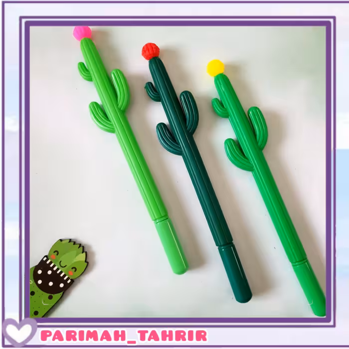 روان نویس کاکتوس.دارای سه رنگ گل.رنگ جوهر آبی. نوک نازک.ارسال سریع.بسته بندی شیک.اشانتیون