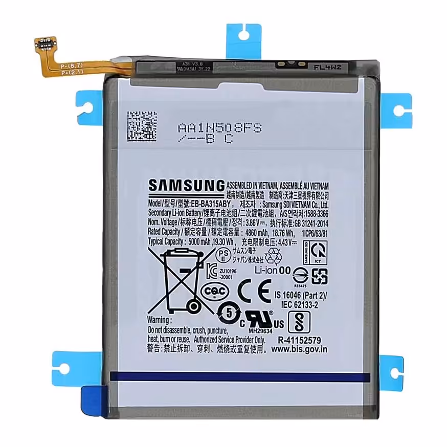 باتری اورجینال گوشی سامسونگ  4900mAh  A31به همراه گارانتی نور