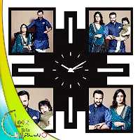 ساعت دیواری 4 عکسه کد 280 (پس کرایه)