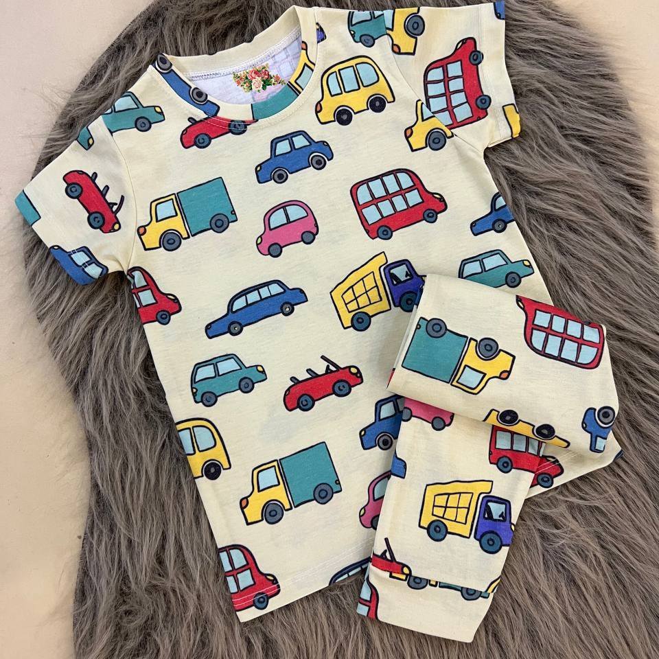 ست ماشین آستین کوتاه پسرانه