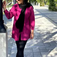 مانتو یقه خورشیدی کراش آیوا قد 80 خنک و راحت، ارسال رایگان