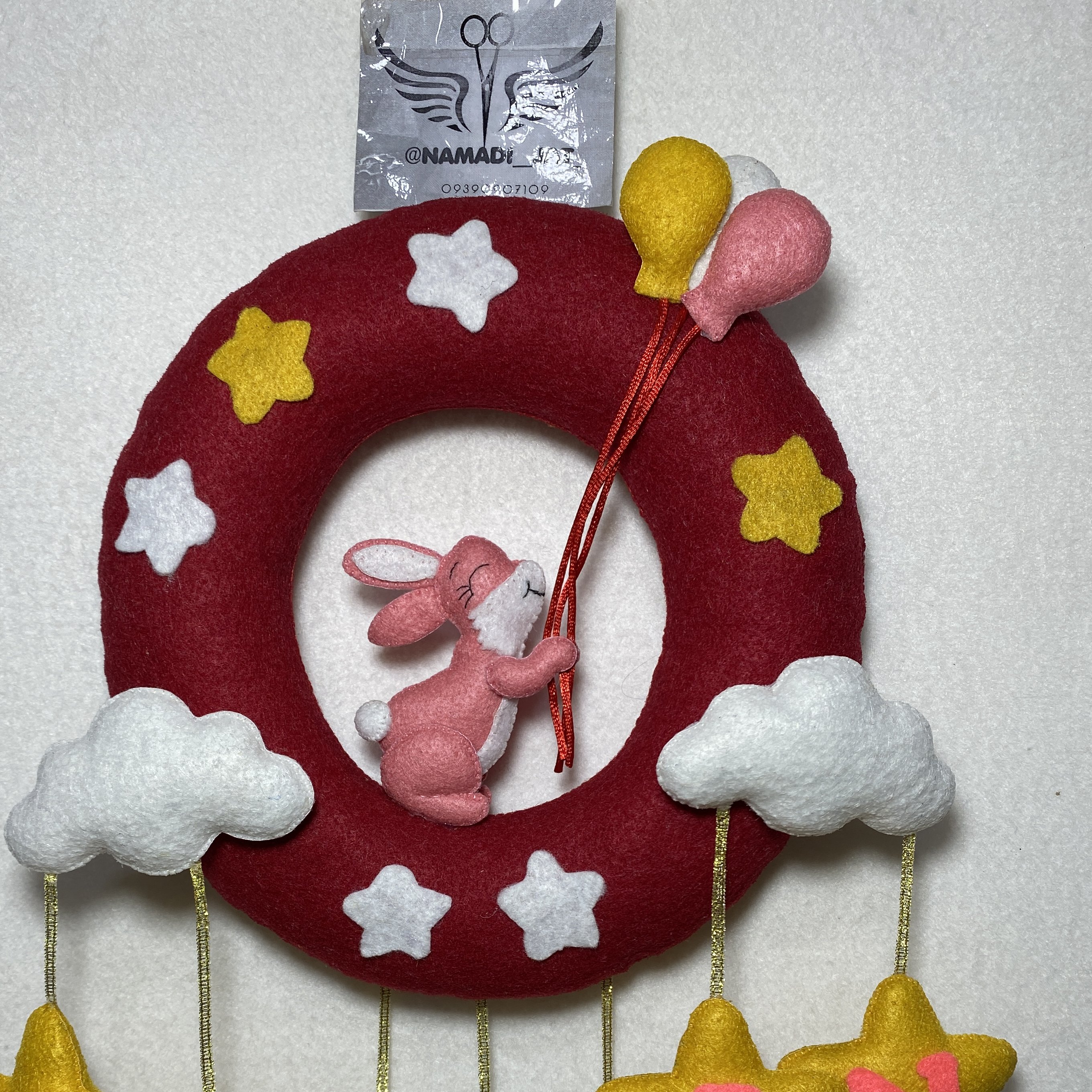 آویز اسم نمدی