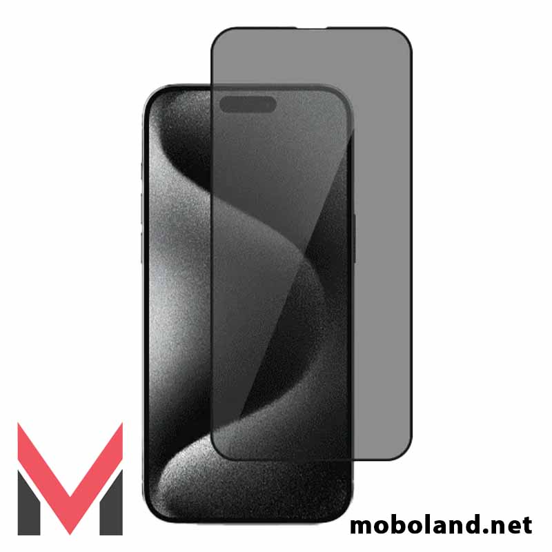 قیمت گلس تمام صفحه پرایوسی اپل آیفون iPhone 15 Pro Max - موبولند