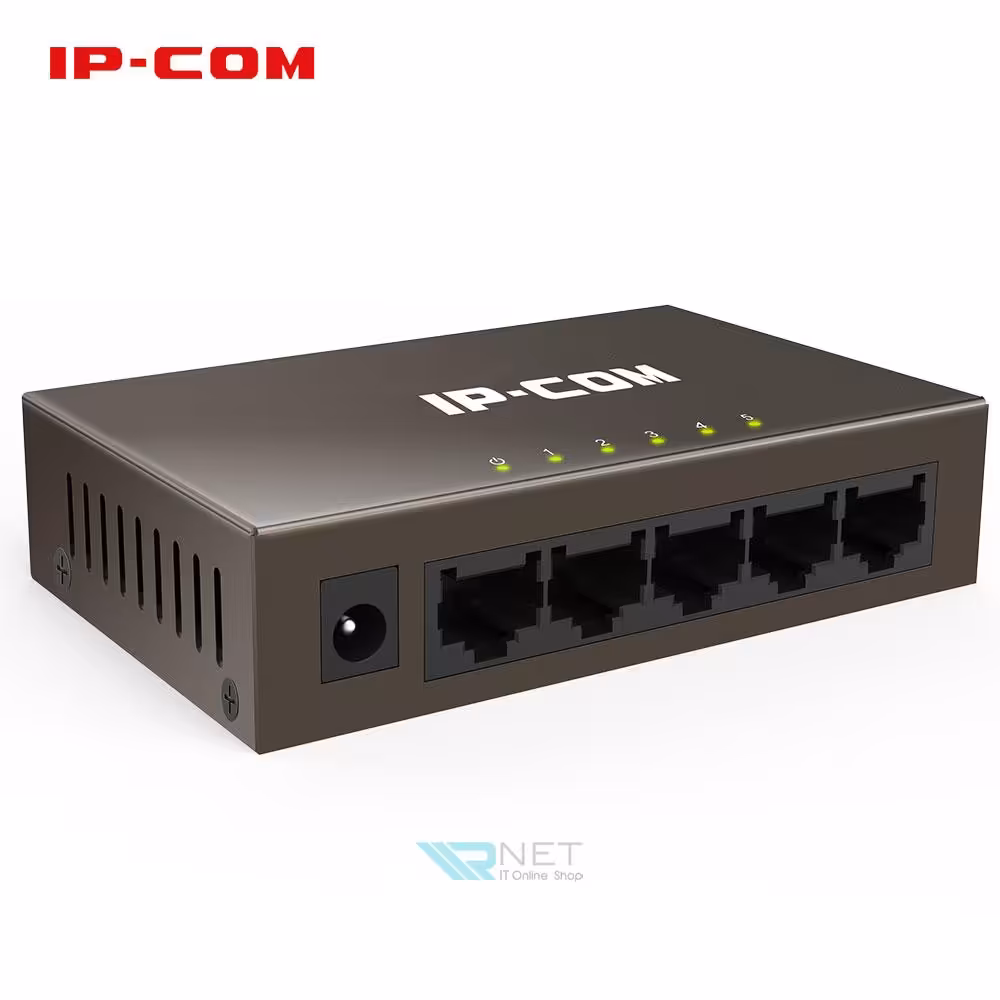 سوئیچ 5 پورت شبکه POE آی پی کام مدل IP-Com F1005