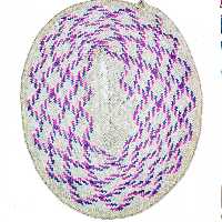 سفره حصیری بیضی شکل النخیل طول 110 عرض 89 سانتیمتر