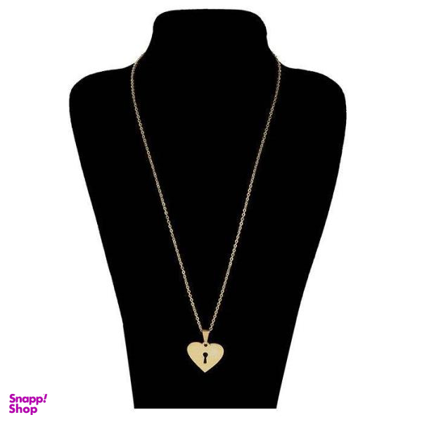 گردنبند نقره طرح قلب و کلید کد 01