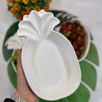 کاسه گود طرح آناناس سرامیکی