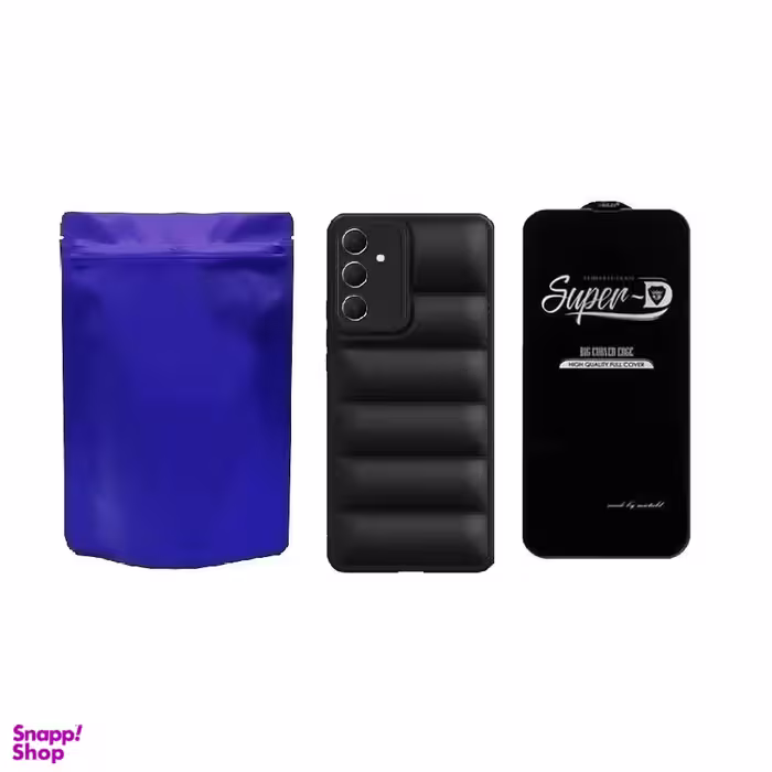 کاور گوشی موبایل مدل M-B PUFFER مناسب برای سامسونگ Galaxy A35 به همراه محافظ صفحه نمایش SuperD