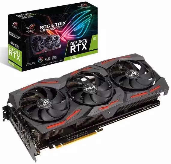 کارت گرافیک ایسوس مدل ROG-STRIX-RTX2060-6G-EVO-GAMING با حافظه 6 گیگابایت