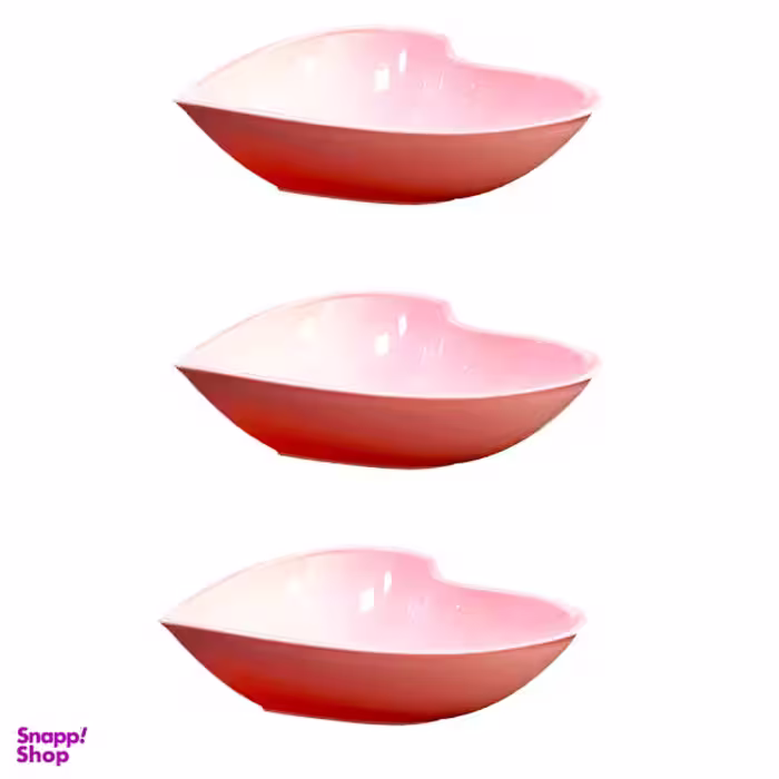 کاسه طرح قلب مدل 101 بسته 3 عددی