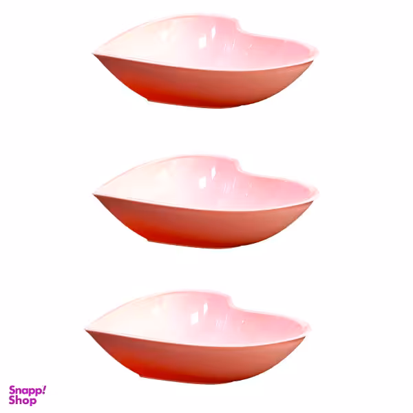 کاسه طرح قلب مدل 101 بسته 3 عددی