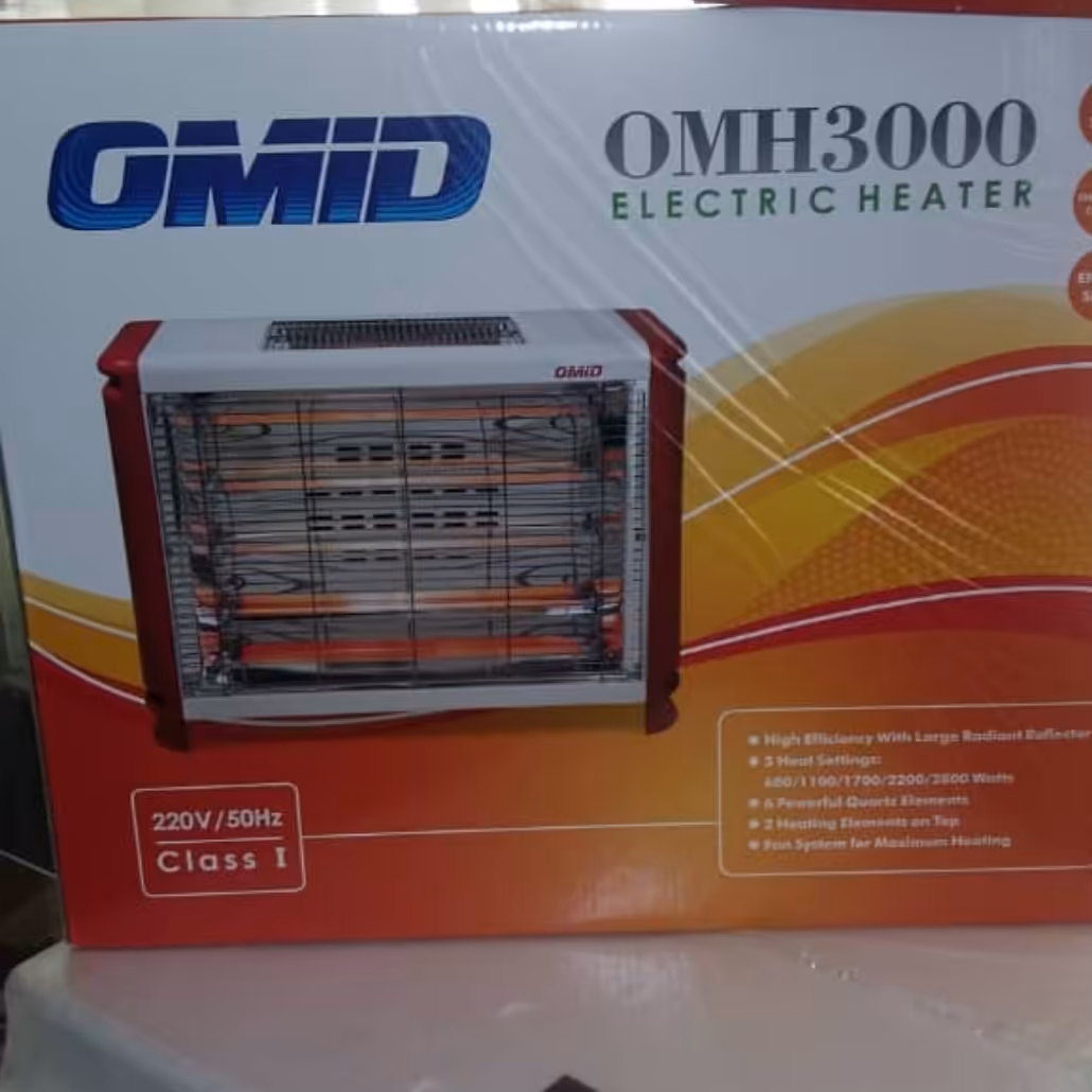 بخاری برقی فن دار امید مدل 2200 تولید برفاب 