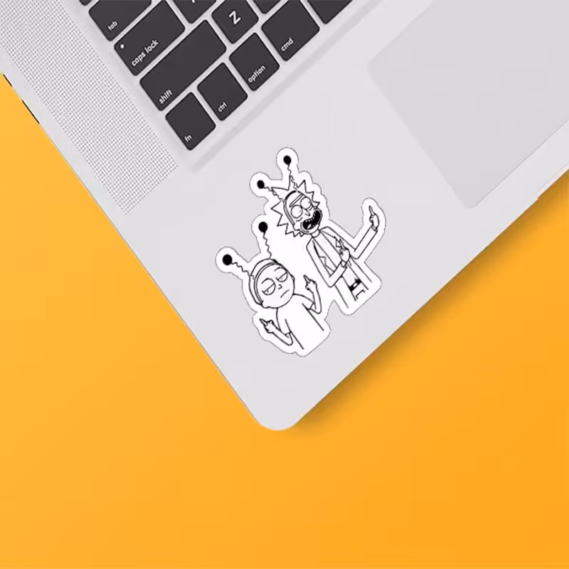 استکیر(برچسب) لپتاپ-طرح Rick Morty-کد44-سفارشی