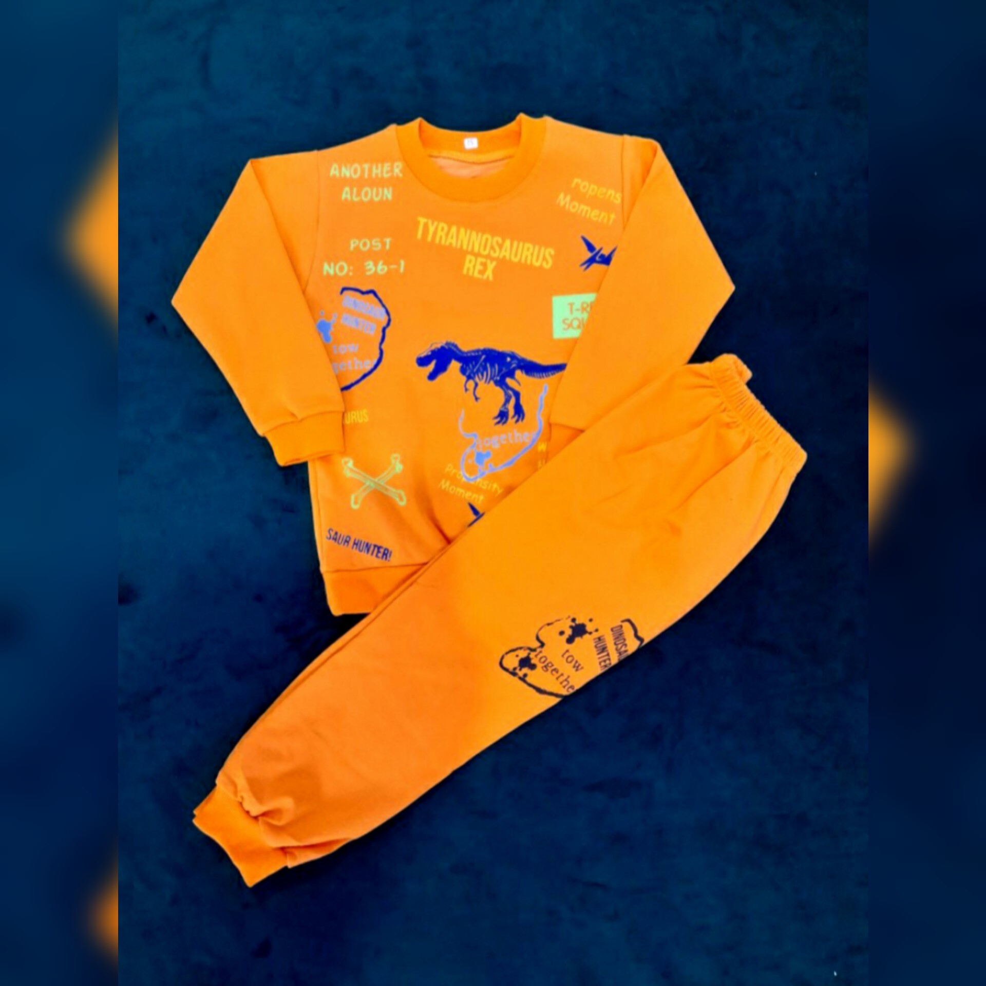 ست بلوز شلوار پسرانه طرح دایناسور 