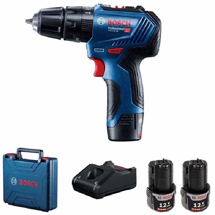 دریل پیچ گوشتی ضربه ای شارژی بوش مدل GSB 12 V-30
