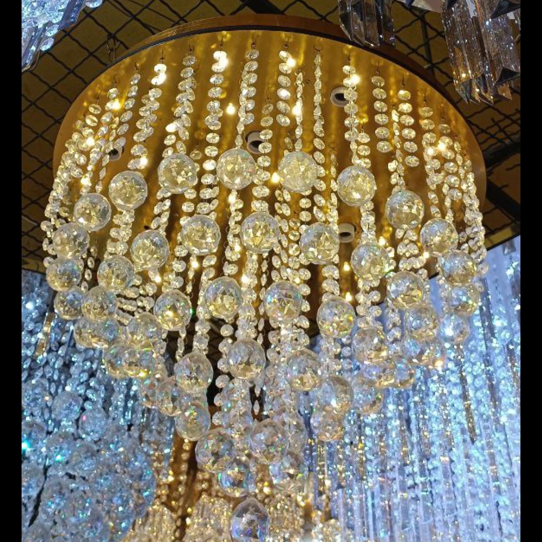 لوستر 60سانتی متر تمام گوی اصل ارسال ازطریق باربری بصورت پس کرایه