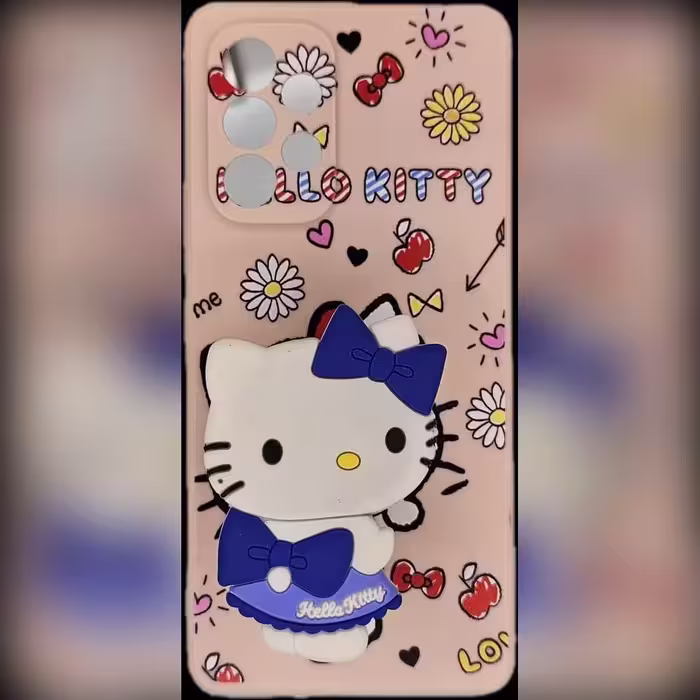 کاورپاپ سوکت دارhello kitty مناسب برای گوشی موبایل سامسونگ A53 - امین 24 امانت دار اعتماد شما