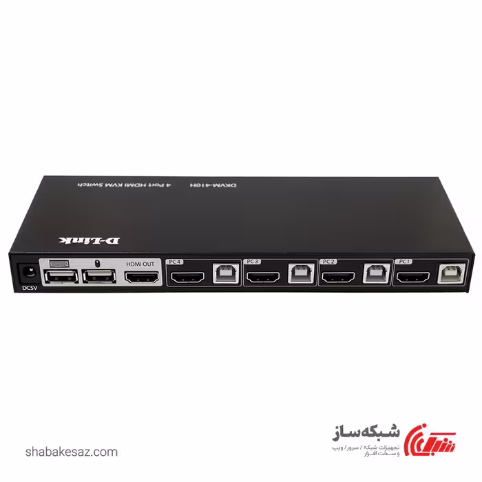 قیمت و خرید کی وی ام سوئیچ HDMI دی لینک D-LINK DKVM-410H KVM با 4 پورت - شبکه ساز