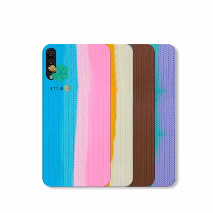 کاور سیلیکونی گوشی سامسونگ Galaxy A30s / A50s طرح بافت رنگین کمانی
