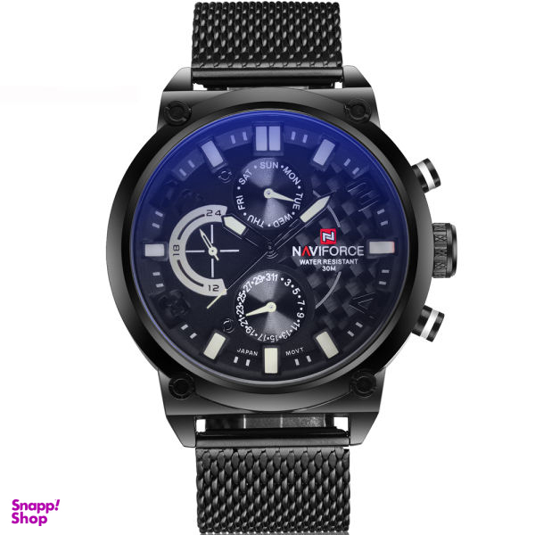 ساعت مچی عقربه ای مردانه نیوی فورس مدل Nf9068M-Bbw