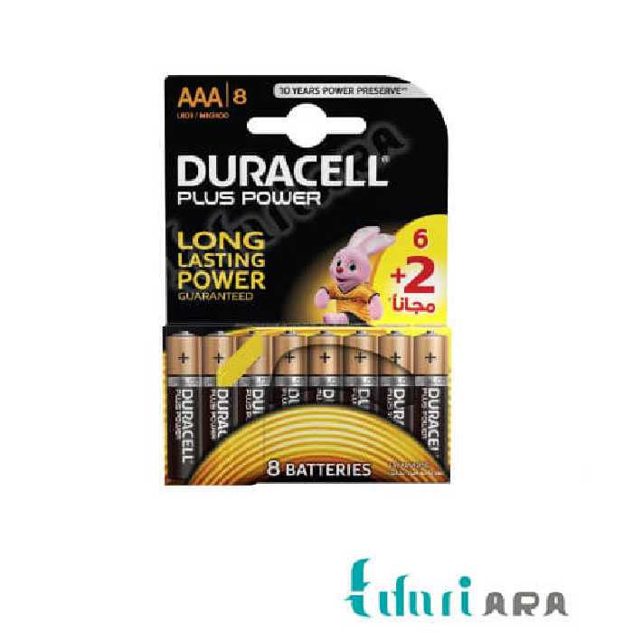 باتری نیم قلمی دوراسل مدل Plus Power بسته 6   2 عددی