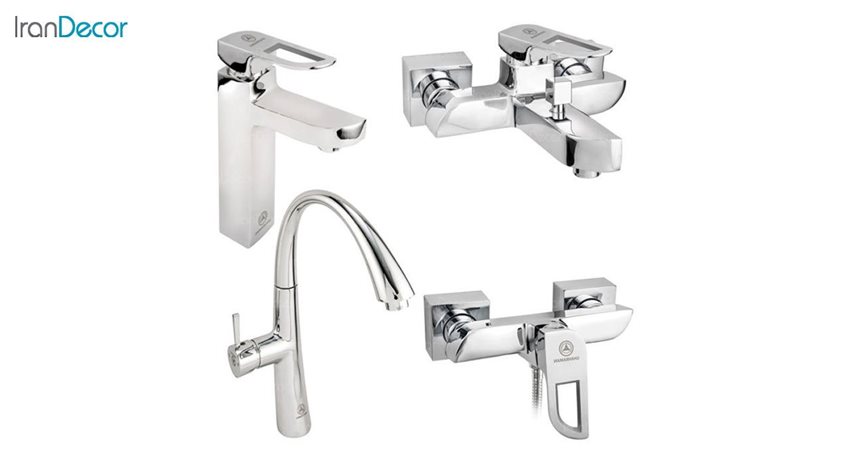 ست شیرآلات اهرمی قهرمان مدل موج