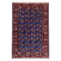 فرش دستبافت سه و نیم متری مدل ترکمن کد 39