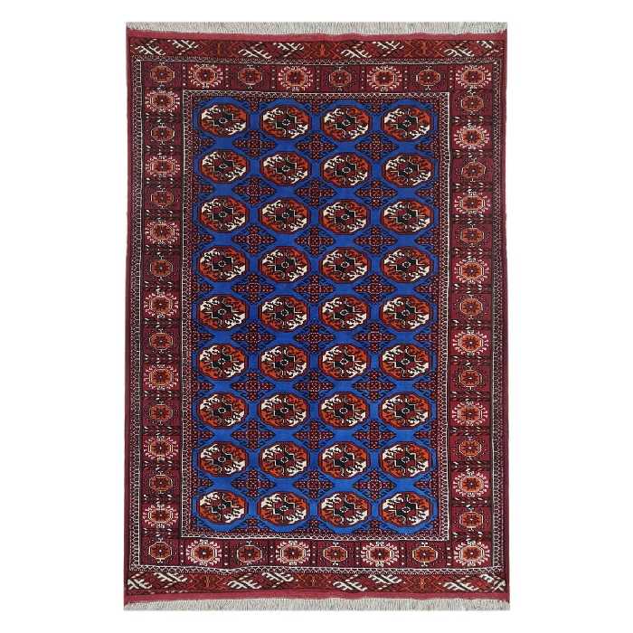 فرش دستبافت سه و نیم متری مدل ترکمن کد 39