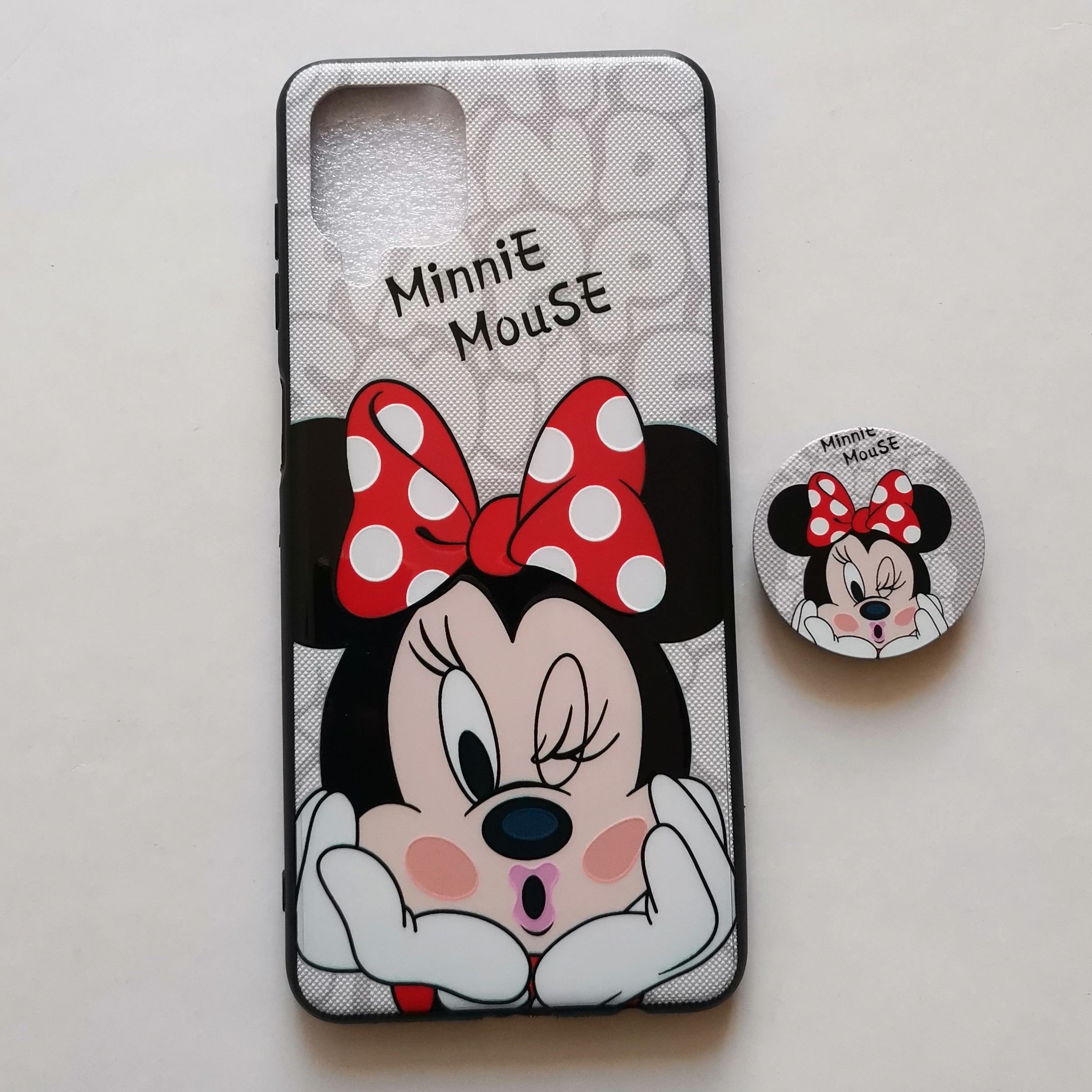 قاب طرحدار پاپ سوکت دار  مینی موس گوشی سامسونگ A12 و M12