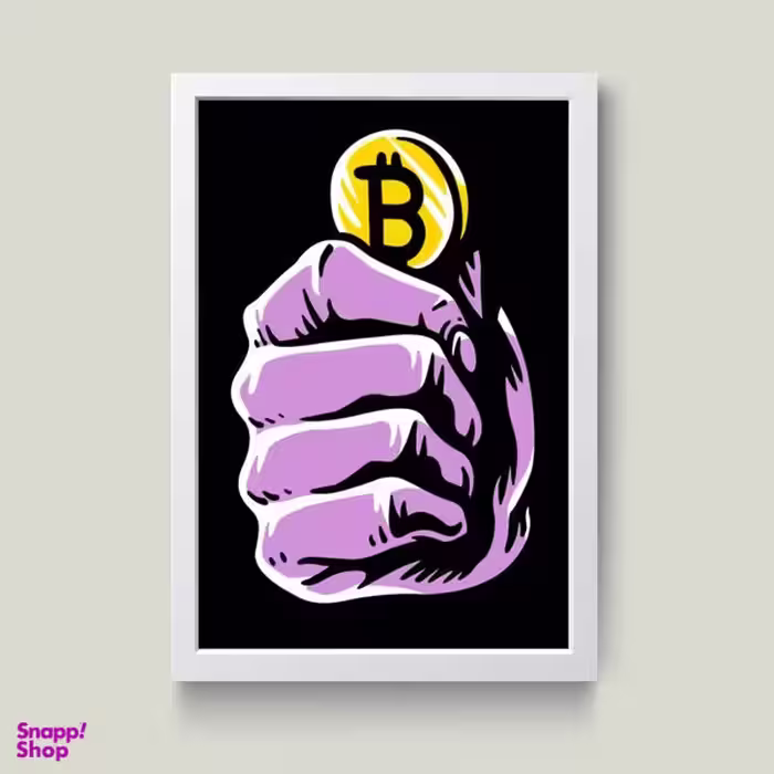 تابلو مدل بیت کوین Bitcoin کد m2489-w