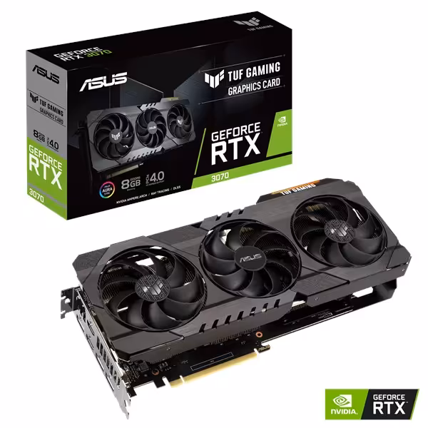 کارت گرافیک  ایسوس مدل TUF RTX3070 GAMING با حافظه 8 گیگابایت
