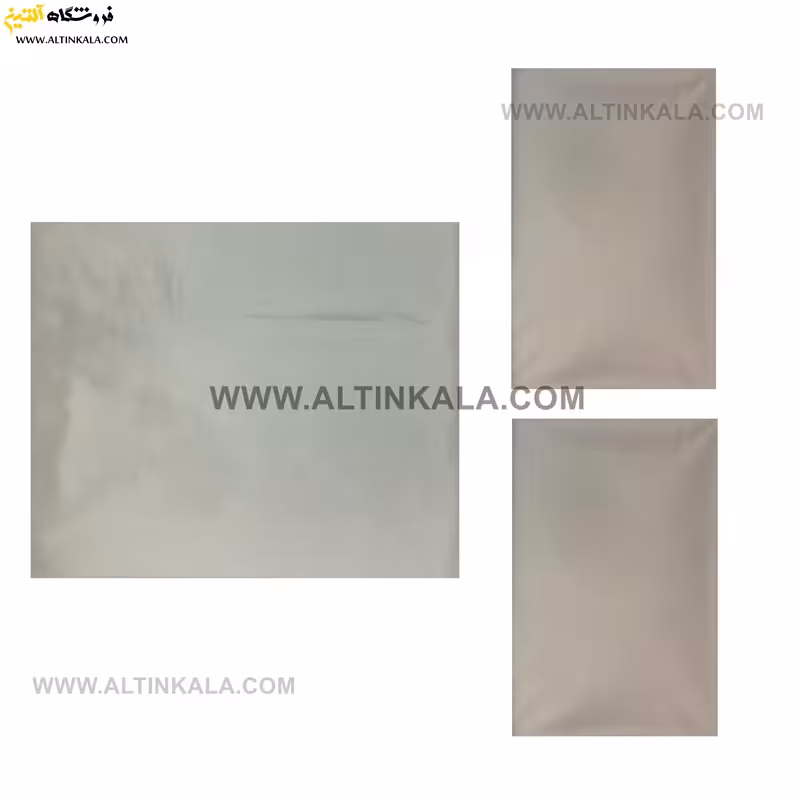 سرویس ملحفه کشدوز دونفره سه تکه 160×200 ساده رنگ طوسی روشن