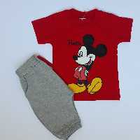 تیشرت شلوارک اسپورت 
طرح میکی موس