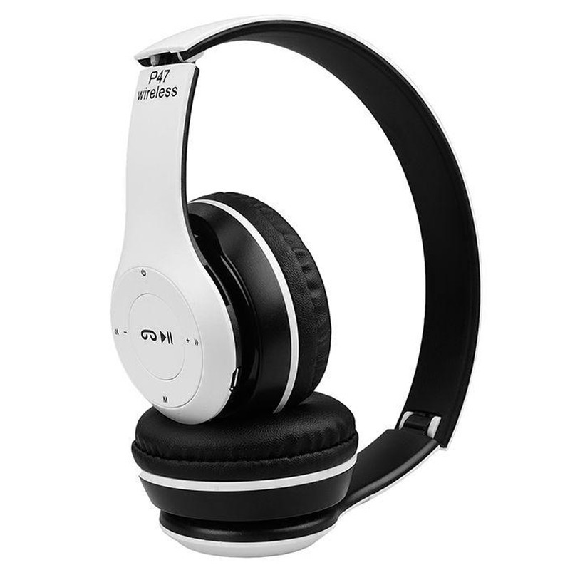 هدفون بلوتوثی مدل p47 رنگ سفید 