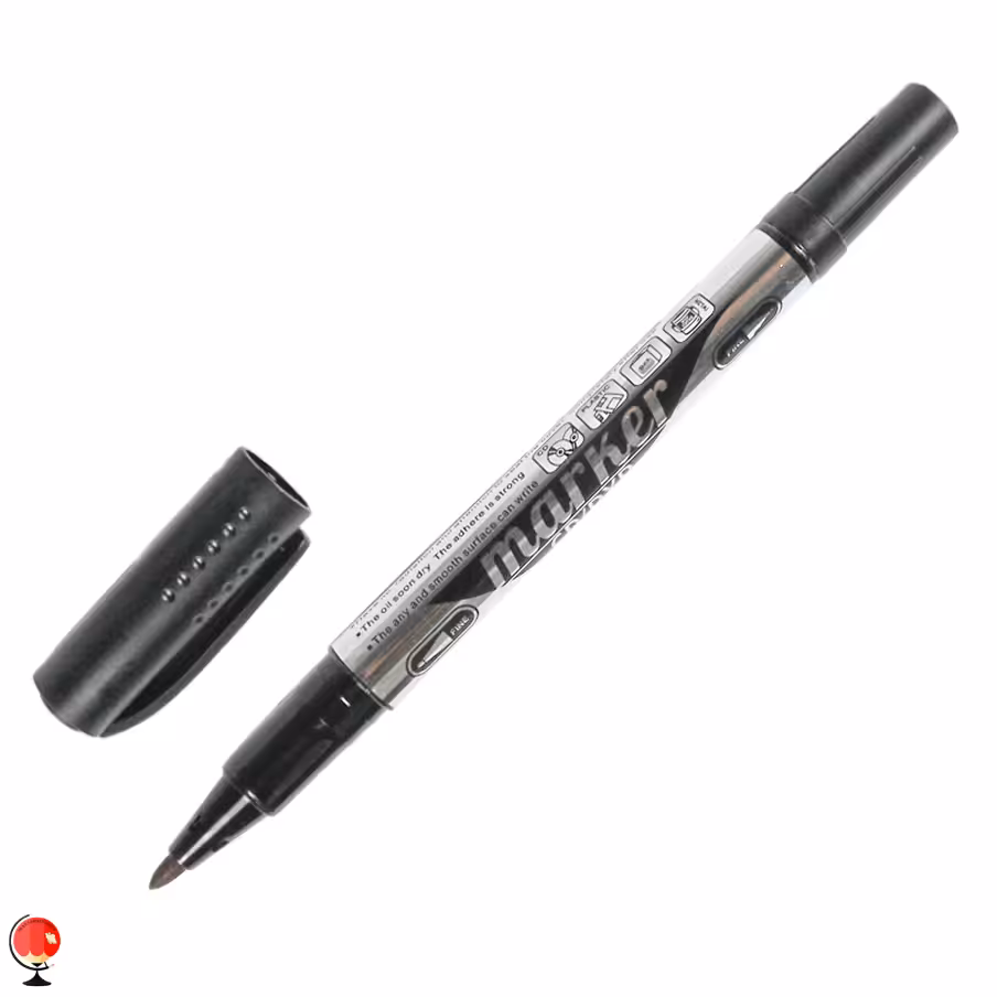 ماژیک سی دی دو سر رنگ مشکی