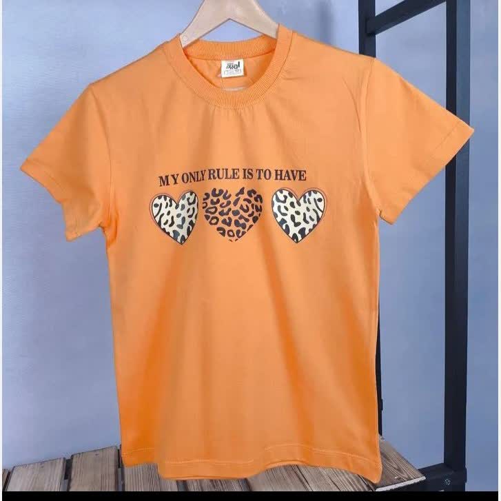 تیشرت  قلب سایز 60 65 70 جنس  پنبه یکرو سوپر