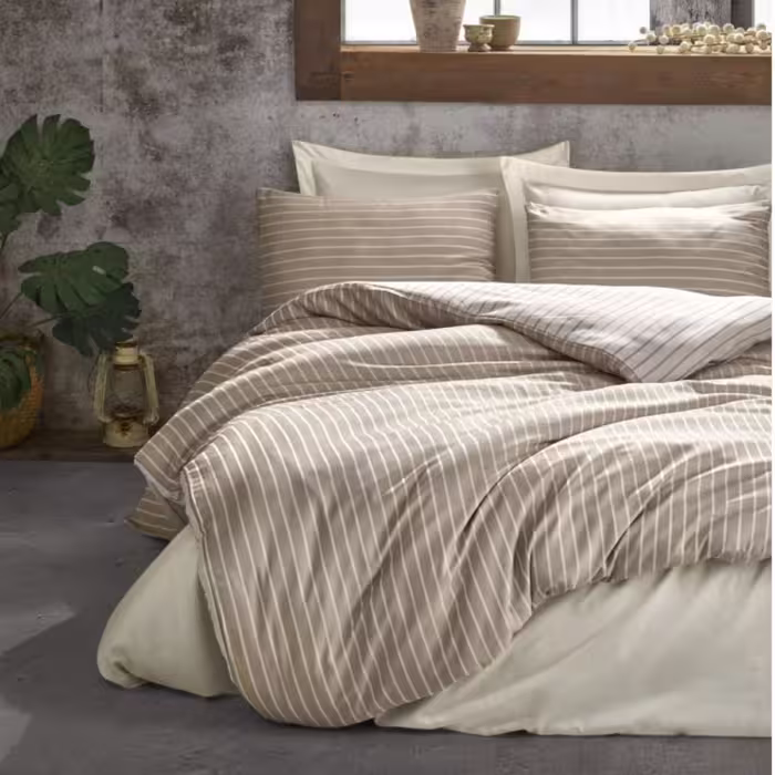 ست ملحفه کاتن باکس مدل Bamboo  Vizon دو نفره 6 تکه