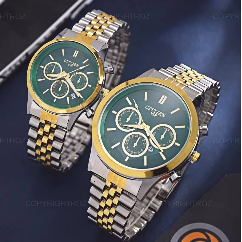 ست ساعت مچی سیتیزن CITIZEN طرح VIP مدل 1691 دارای جعبه و باطری اضافه