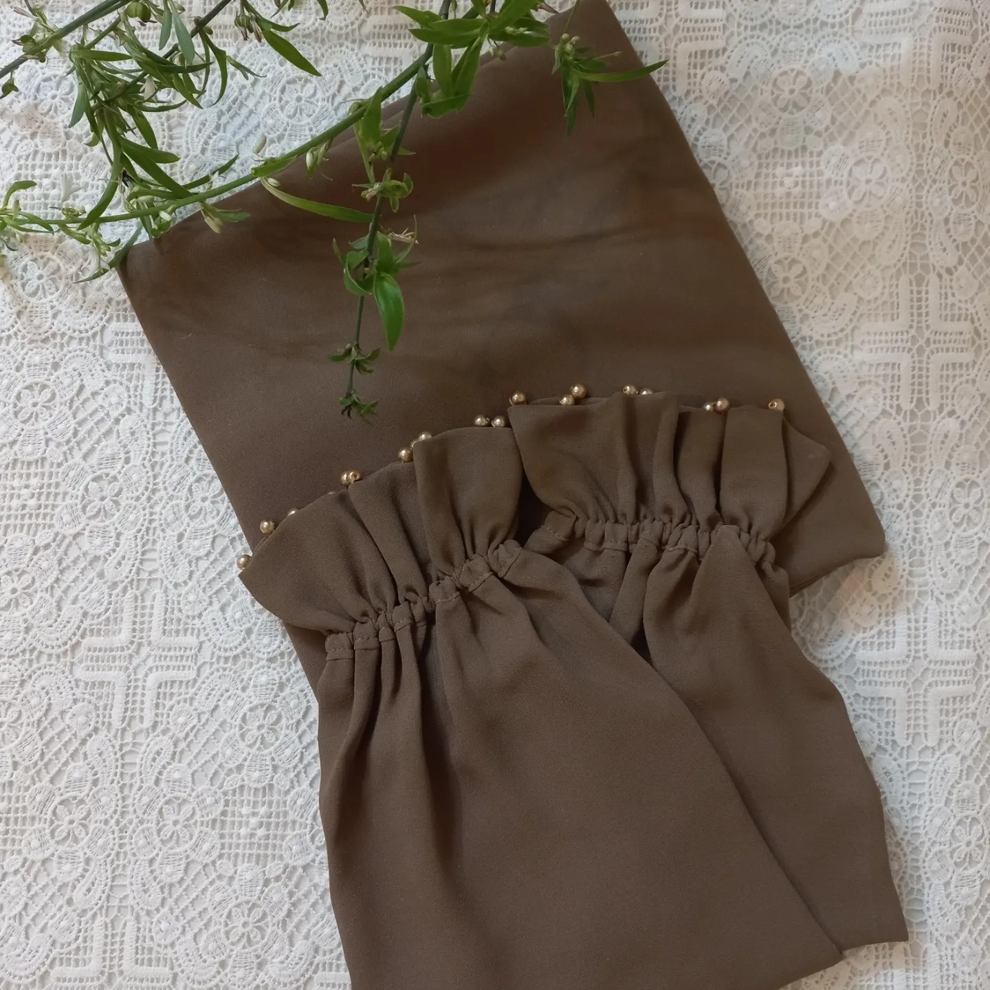 ست روسری و ساق دست  