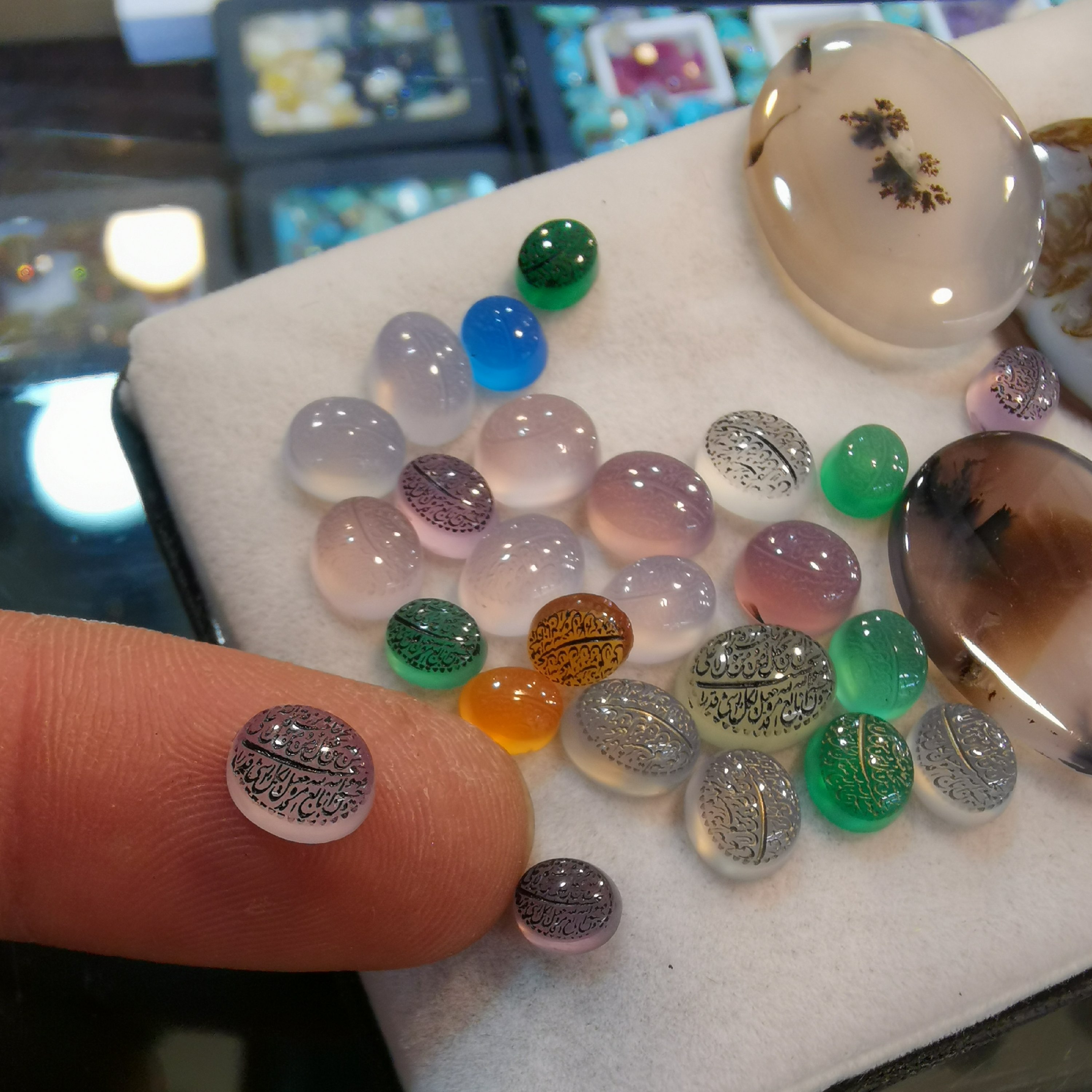 سنگ عقیق یمانی خطی من یتق الله