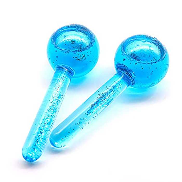 ماساژور آیس گلوب شاین دار ( گوی یخی ) رنگ بنفش (تکی)